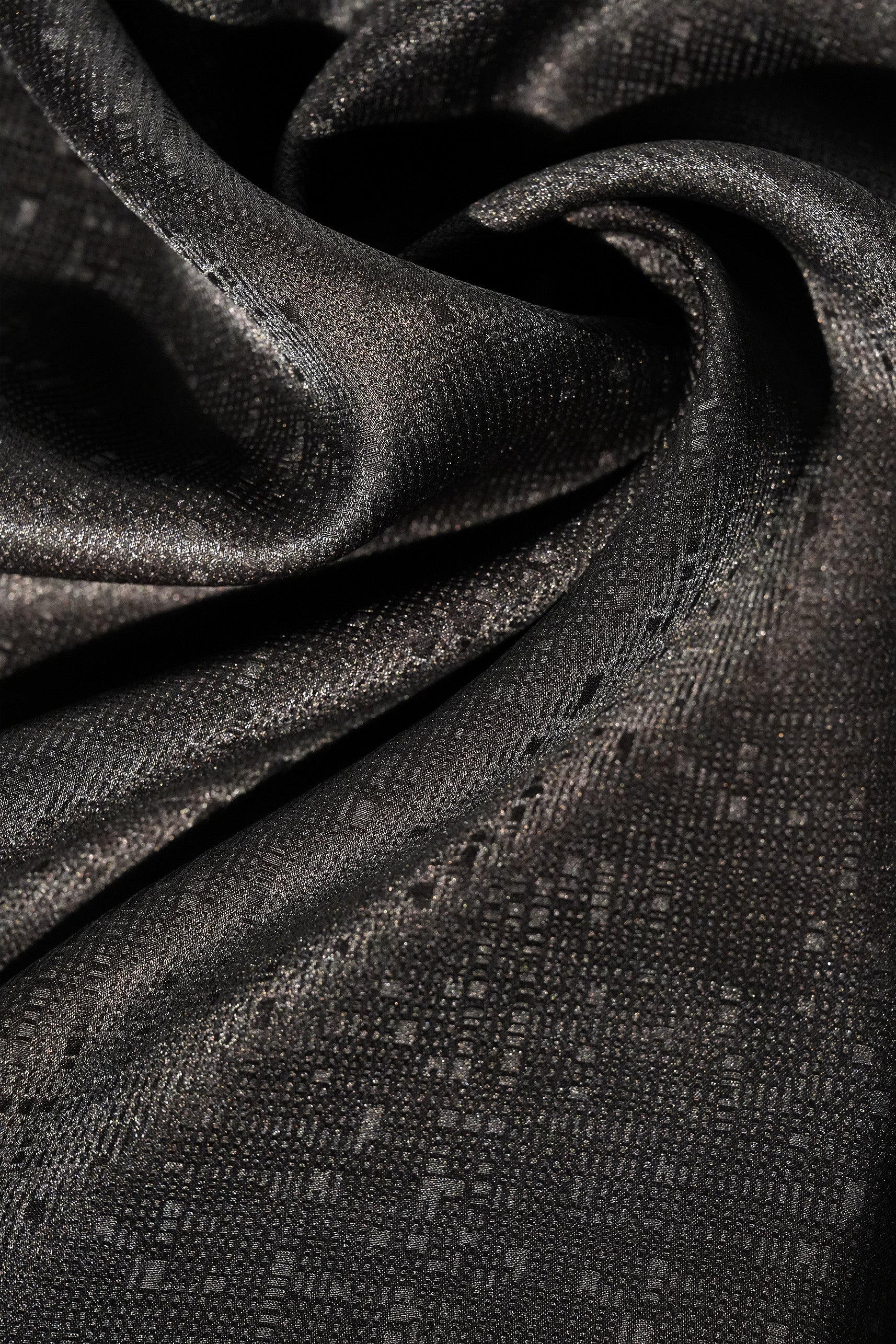 D.02 – Cipher Pattern 24 Momme Jacquard Satin Gambiered Silk