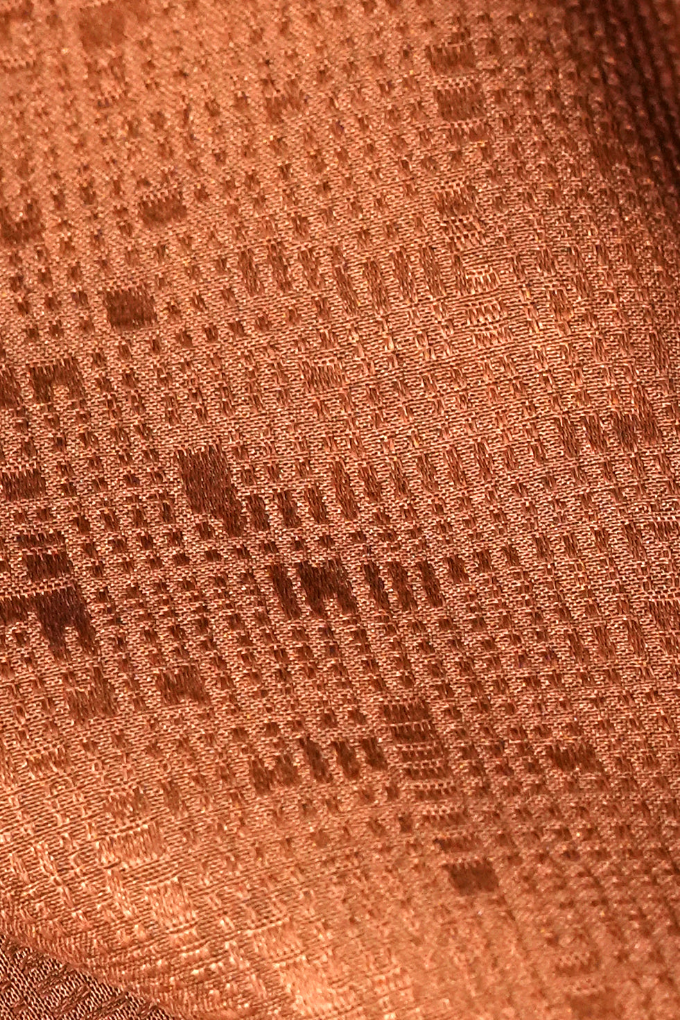 D.02 – Cipher Pattern 24 Momme Jacquard Satin Gambiered Silk