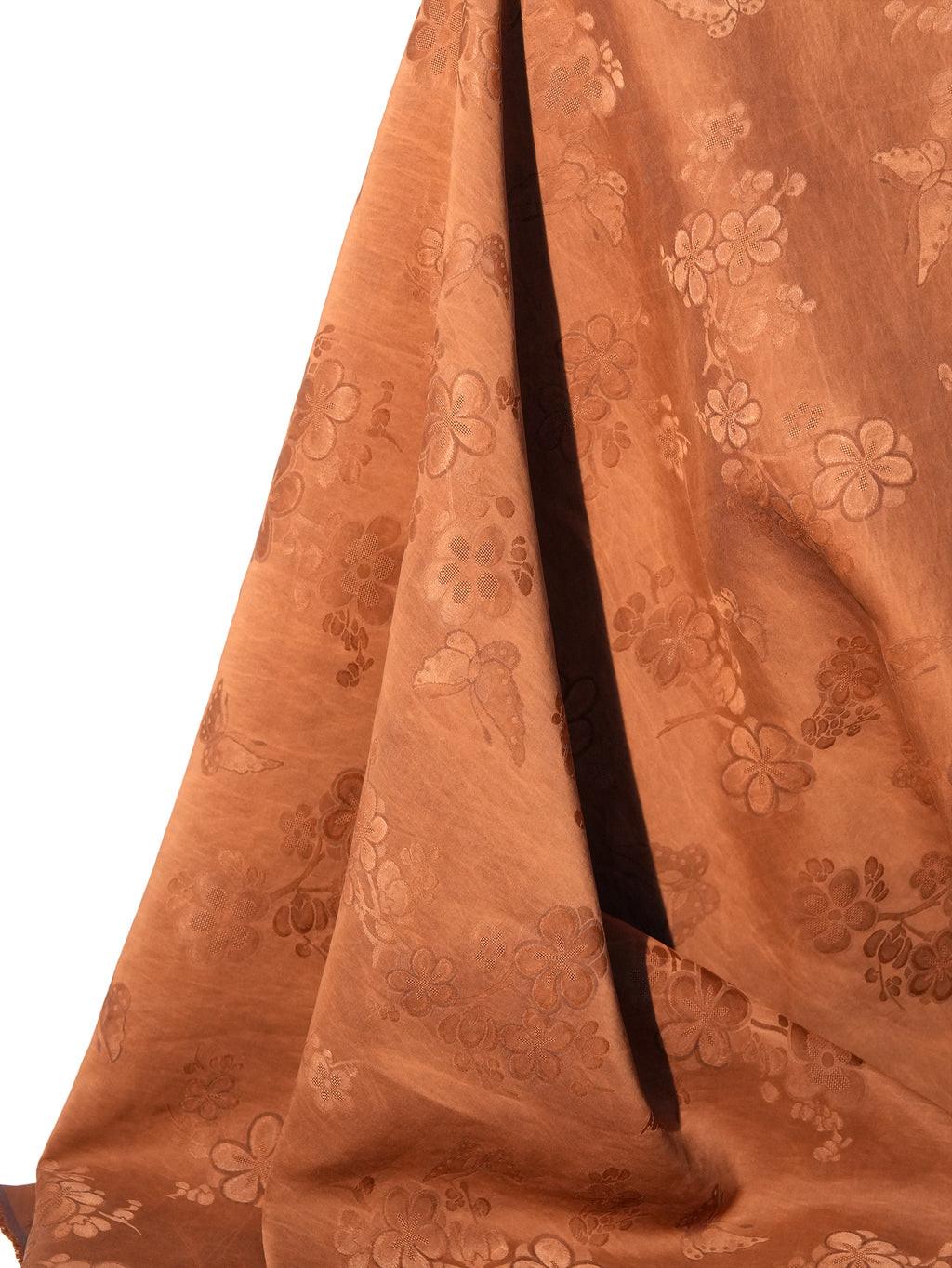 R.01 · 30 Momme Plum Blossom Jacquard Botanical-Dyed Silk (Un–Mud–Dyed)