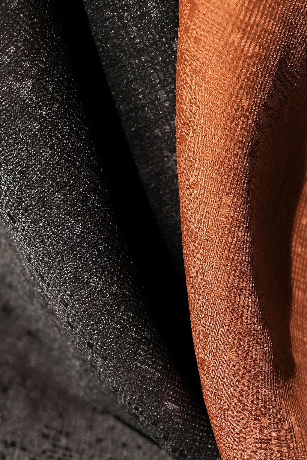 D.02 – Cipher Pattern 24 Momme Jacquard Satin Gambiered Silk